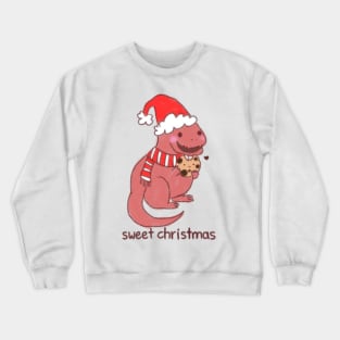 Christmas dinosaur T Rex Crewneck Sweatshirt